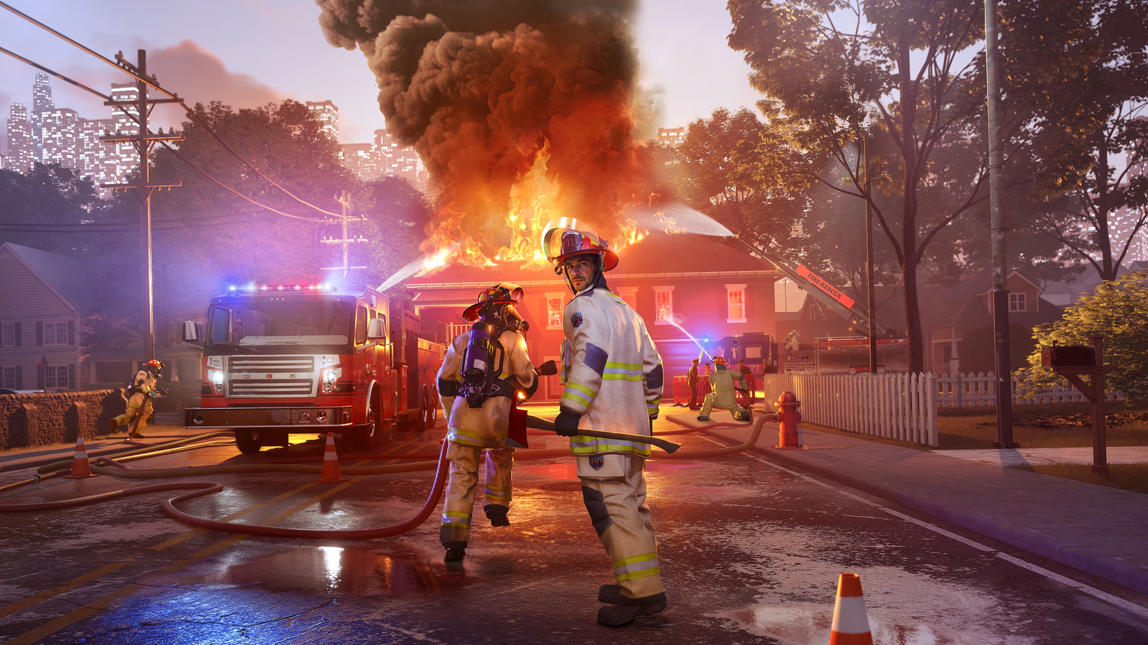 Brandjes blussen op de bouwplaats, Firefighting Simulator breidt uit